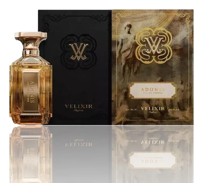 Velixir Adonis bottle and box