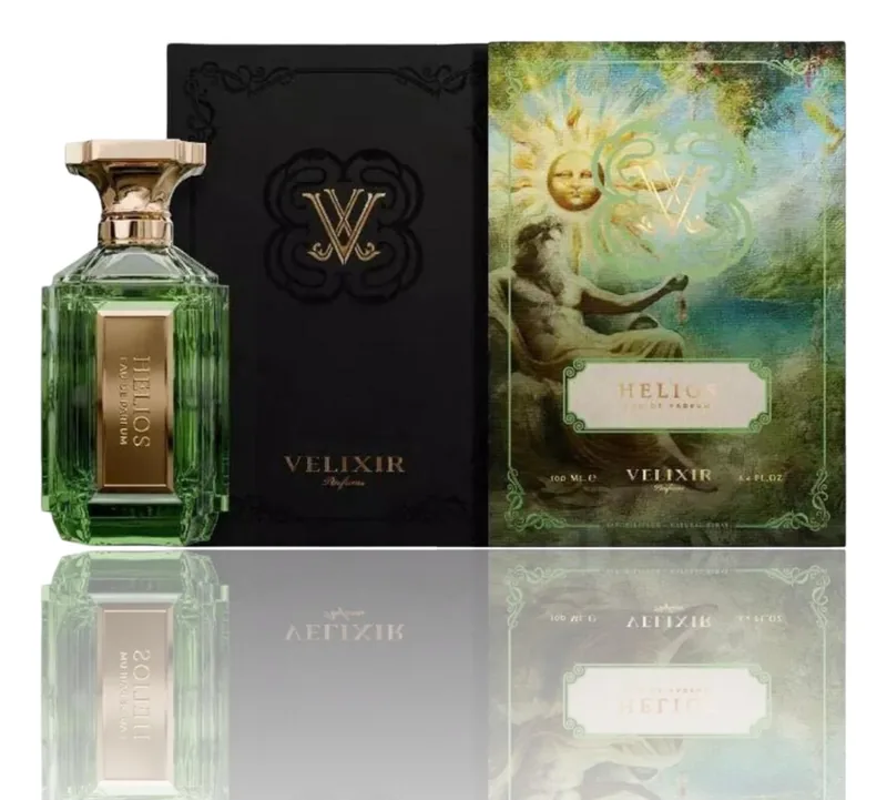 Velixir Helios bottle and box